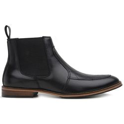 Bota Chelsea Masculino Couro Pelica Preto - Jordan - Bernotte