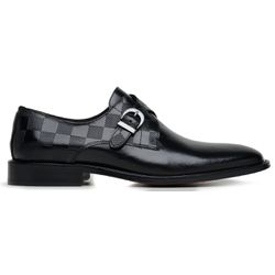 Sapato Masculino Monkstrap Mattio Preto - Mattio-3 - Bernotte