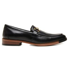 Sapato Social Loafer Bernard Couro Preto - Bernard... - Bernotte