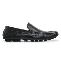 Mocassim Masculino Drive Masculino Couro Preto - C... - Bernotte