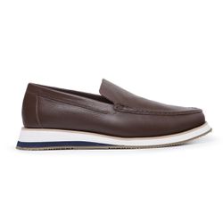 Sapato Casual Tokyo Masculino Couro Café - Tokyo -... - Bernotte