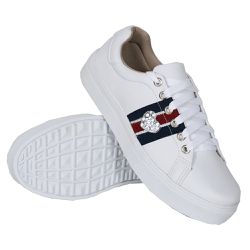 Tênis Casual Coração Branco DKShoes - Rilu Fashion