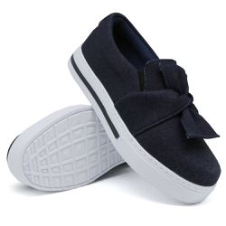 Slip On Laço Jeans DKShoes - Rilu Fashion