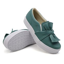 Slip On Laço Verde Pino DKShoes - Rilu Fashion