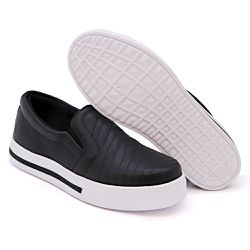 Slip On Pietra Costura Pala Preto DKShoes - Rilu Fashion