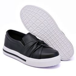 Slip On Siena Nó Preto DKShoes - Rilu Fashion