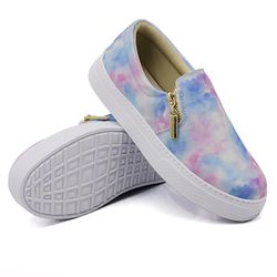 Slip On Calce Fácil Zíper Tie Dye DKShoes - Rilu Fashion