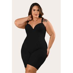 Macaquinho Modelador Plus Size Ritati em Cetinete ... - RITATI LINGERIE