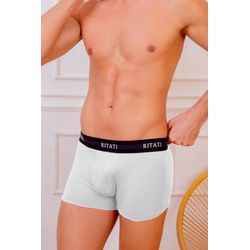 Cueca Microfibra Boxer Branca - 0002061BRA - RITATI LINGERIE