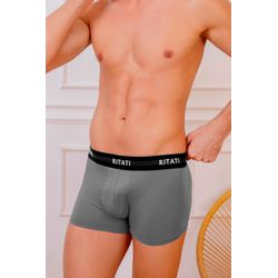 Cueca Microfibra Boxer Cinza - 0002061CIN - RITATI LINGERIE