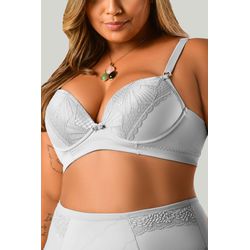 Sutiã Ritati Plus Size Micro Renda Base Dupla - 0... - RITATI LINGERIE