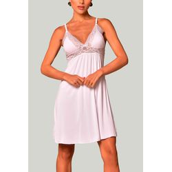 Camisola Ritati em Liganete com Renda Branco - 005... - RITATI LINGERIE