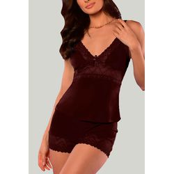 Babydoll Ritati em Liganete e Renda Sensuale - 005... - RITATI LINGERIE