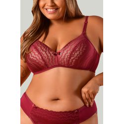 Sutiã Ritati Confort Plus Size Micro e Renda - 004... - RITATI LINGERIE