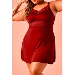 Camisola Ritati Confort Plus Size Liganete Renda ... - RITATI LINGERIE