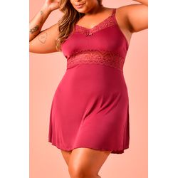 Camisola Ritati Confort Plus Size Liganete Renda ... - RITATI LINGERIE