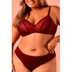 Sutiã Ritati Confort Plus Size Micro e Renda - 004... - RITATI LINGERIE