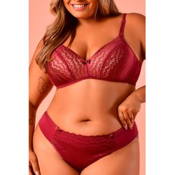 Sutiã Ritati Confort Plus Size Micro e Renda - 004... - RITATI LINGERIE