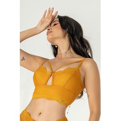 Cropped Ritati Sem Bojo em Renda com Detalhes em T... - RITATI LINGERIE