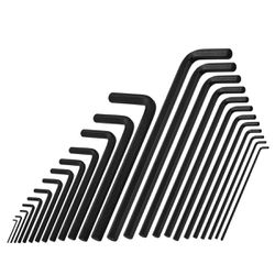 Jogo de Chaves Hexagonais Com 25 Peças em Polegadas e Milímetros (ST09120SJ) - Sata