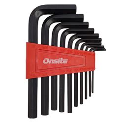 Jogo de Chave Allen Hexagonal 1/16'' a 3/8'' - 10 Peças (702612) - Onsite