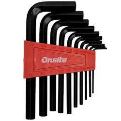 Jogo de Chave Allen Hexagonal 1/16'' a 3/8'' - 10 Peças (702612) - Onsite