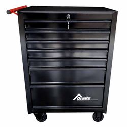 Carrinho Fechado Para Ferramentas Com 7 Gavetas Preto (O326454) - Onsite