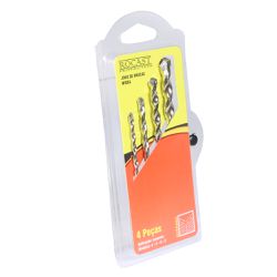 Jogo de Brocas Vídia Metal Duro DIN8039 4 peças 4,0a8,0mm 16,0054 ROCAST