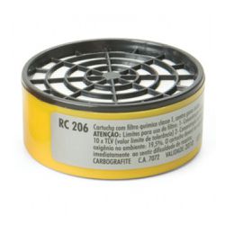 Cartucho p/ Vapores Orgânicos (Respirador CG 306) RC 206 - 012120512 - Carbografite