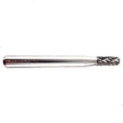 Lima Rotativa Cilíndrica com Raio em Metal Duro MD 4,00mm 45,0016 ROCAST