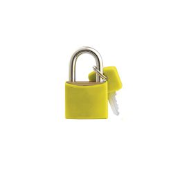 Cadeado Cores Amarelo 20mm - LT-20 - PADO