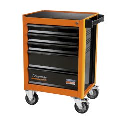 Carro p/ Ferramentas 5 Gavetas Laranja - Tramontina PRO