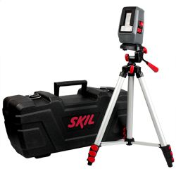 Nível à Laser 10 Metros com 3 Linhas + Tripé 0516 - Skil