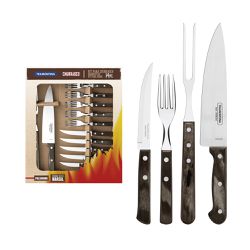 Kit Churrasco 14 Peças Castanho Polywood - Tramontina