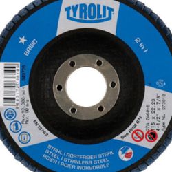 Disco de Lixa Flap Angular 115mm Grana 60 - Basic - 273810 - TYROLIT