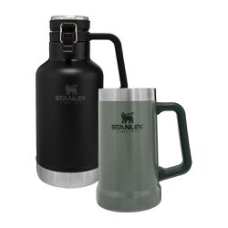 Kit Growler Térmico Matte Black + Caneca Térmica Hammertone Green - STANLEY