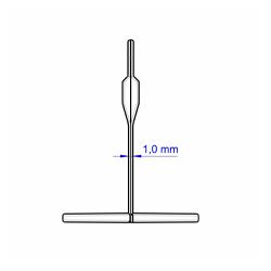 Espaçador Nivelador Slim 1,0mm (500 Unidades) - PROMAX