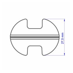 Espaçador Nivelador Slim 1,0mm (500 Unidades) - PROMAX
