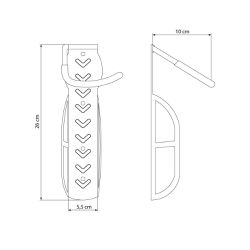 Suporte de Parede Vertical para Bicicletas - Tramontina