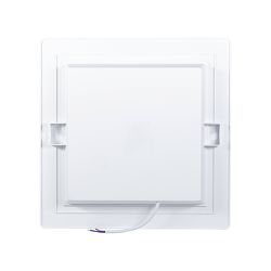 Plafon LED Branco Quadrado de Embutir 24W 3.000K - Noll