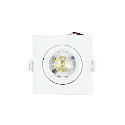 Spot LED Quadrado Direcionável 7W 3.000K - Noll