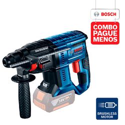 Combo Pague Menos Bosch 18V - Martelete Perf. GBH 180-LI 2J + Martelete Perf. GBH 180-LI 2J, 2 baterias 18V 4,0Ah 1 carregador e 1 bolsa
