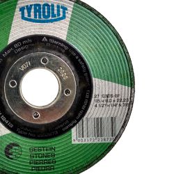Disco de Desbaste Refratário 4.1/2" x 1/4 x 7/8 - Basic - 222873 - TYROLIT