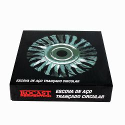 Escova de Aço Trançado Circular 6 pol x 1/2pol 319,0020 ROCAST