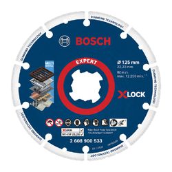 Disco diamantado para metal Bosch X-Lock 125mm