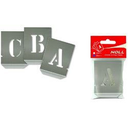 Alfabeto Chapa Vazada 20mm 136,0006 NOLL