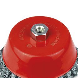 Escova de Aço Trançado Tipo Copo com Rosca 100mm 319,0022 ROCAST