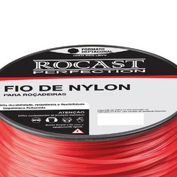Fio de Nylon para Roçadeiras 3,0mm Embalagem 2KG Formato Estrela 310,0012 ROCAST