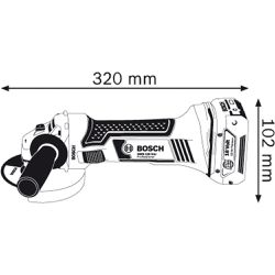 Esmerilhadeira Angular 10.000RPM a Bateria 18V GWS 18V-Li - Bosch