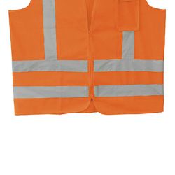 Colete Refletivo com Bolso Laranja PPS 12 - PROTEPLUS